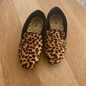 Birdies The Starling calf hair cheetah print loafers size 5.5 EUC, classic shoes